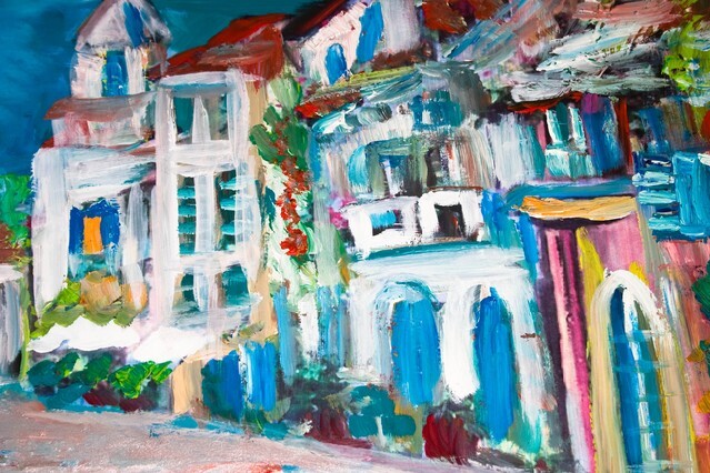 Colourful street painting